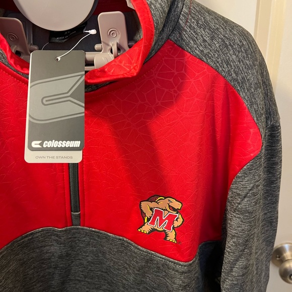 Colosseum Men's Maryland Terrapins Olympus 1/4 Zip Pullover (XL) - Picture 2 of 3